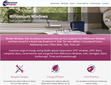 Tablet Screenshot of millenniumwindows.co.uk